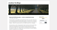 Desktop Screenshot of blog.jonathanyee.com
